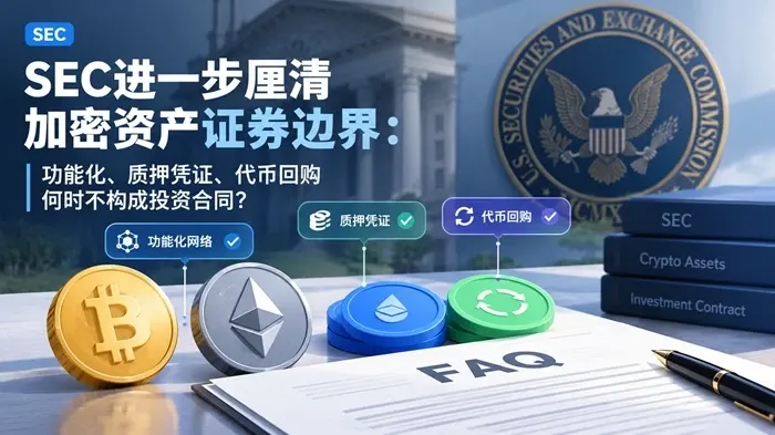 美国SEC发布加密资产监管九问：澄清加密资产的证券属性